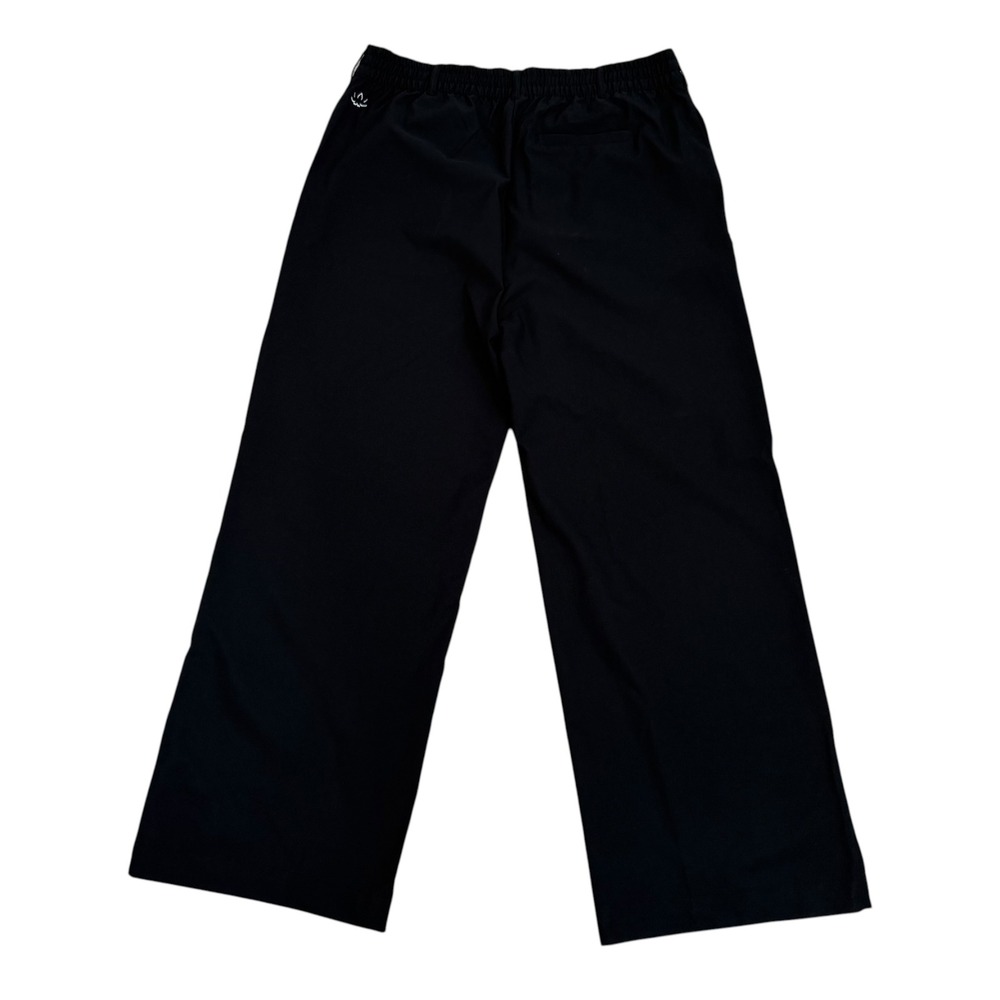 Beyond Yoga Womens Black Wide Leg Pleated Trousers Womens  XL Stretchy